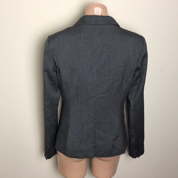 Banana Republic Dark Gray Blazer Jacket Size 4 - Picture 4 of 7